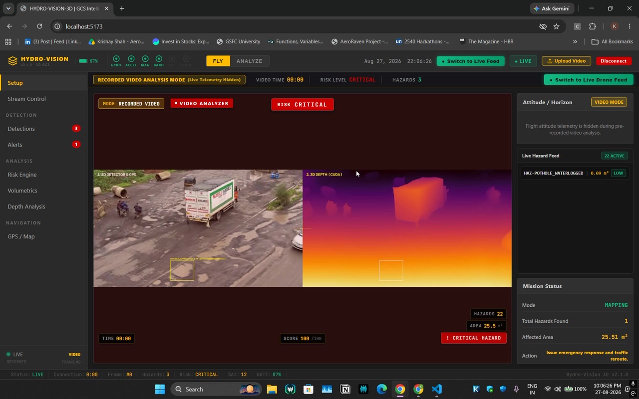 Drone404 demonstration — HYDRO-VISION-3D — Spatial Infrastructure Intelligence