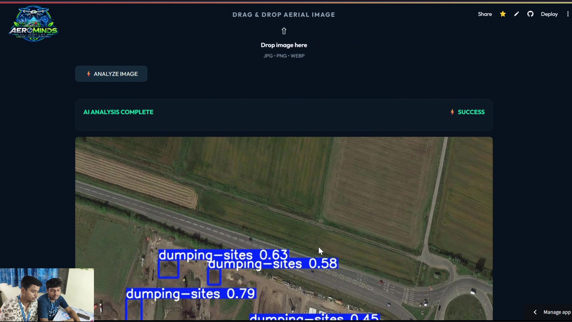 AeroMinds demonstration — Drone-Based Waste & Illegal Dumping Intelligence